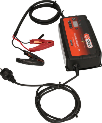 KS Tools 12V + 24V SMARTcharger Hochfrequenz-Batterieladegerät 25A/12,5A Standard 3 L