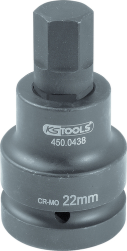 KS Tools 1" Kraft-Bit-Stecknuss Innensechskant Standard 2 L