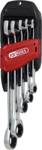 KS Tools DUO GEARplus® Ratschenringmaulschlüssel-Satz mit Maul-Ratschenfunktion Standard 6 L