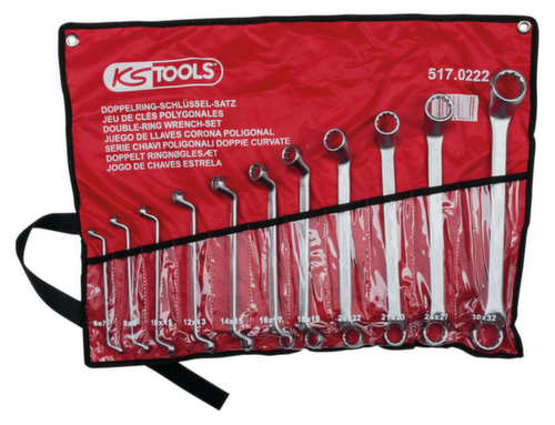 KS Tools Doppel-Ringschlüssel-Satz Standard 3 L