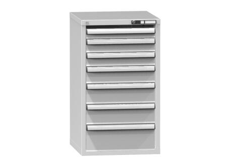 Schubladenschrank Topas A, 7 Schublade(n), RAL7035 Lichtgrau/RAL7035 Lichtgrau