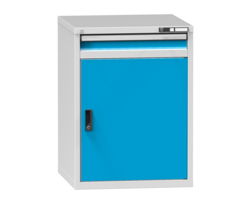 Schubladenschrank Topas B, 1 Schublade(n), RAL7035 Lichtgrau/RAL5012 Lichtblau