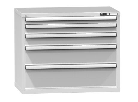 Schubladenschrank Topas C, 4 Schublade(n), RAL7035 Lichtgrau/RAL7035 Lichtgrau
