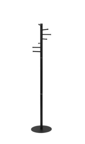 Garderobenständer MAULcaurus, mit 7 Haken, RAL9004 Signalschwarz