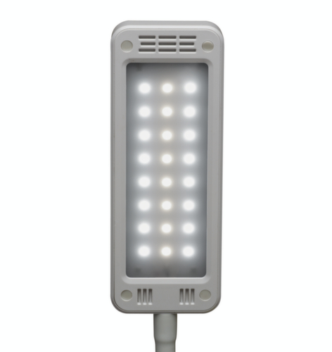 MAUL Kompakte LED-Schreibtischleuchte MAULpearly colour vario mit einstellbarer Farbtemperatur, Licht tageslicht- bis warmweiß, schwarz Detail 3 L