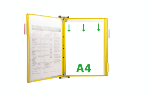 tarifold Wand-Sichttafelsystem, mit 5 Sichttafeln in DIN A4 Standard 1 L