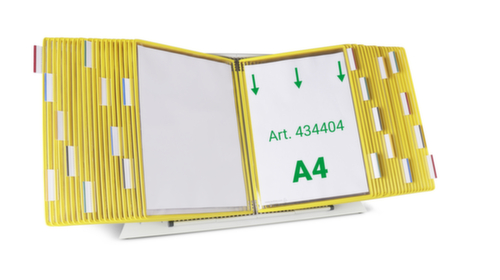 tarifold Tisch-Sichttafelsystem, mit 40 Sichttafeln in DIN A4 Standard 1 L