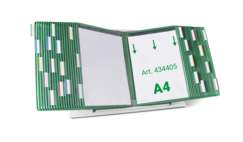 tarifold Tisch-Sichttafelsystem, mit 40 Sichttafeln in DIN A4 Standard 1 L
