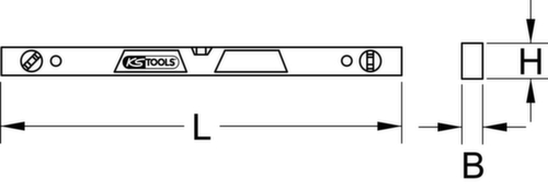 Aluminiumprofil-Wasserwaage Standard 5 L
