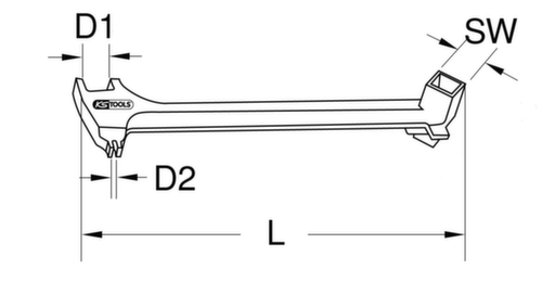 BRONZEplus Fassschlüssel universal 380 mm Standard 3 L