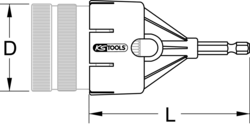 Adapter für Rohr-Entgrater Standard 4 L