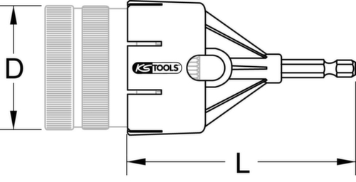 KS Tools Adapter für Rohr-Entgrater Standard 4 L