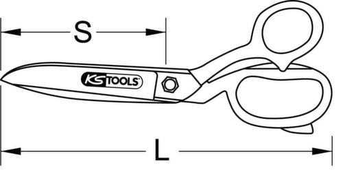 KS Tools Universal-Werkstattschere Standard 5 L