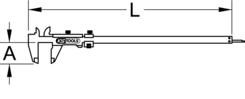 Werkstatt-Messschieber 0-300mm Standard 5 L
