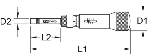 1/4" ESD Drehmomentschraubendreher Mikrometerskala Standard 6 L