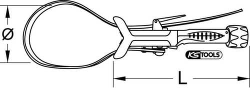 KS Tools Gurtrohrzange Standard 5 L