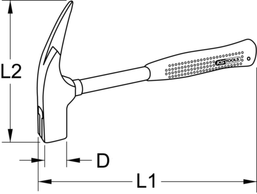 KS Tools Latthammer Standard 6 L