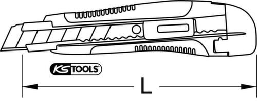 KS Tools Universal-Abbrechklingen-Messer 18 mm Standard 7 L