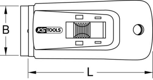 KS Tools Plakettenschaber Standard 7 L