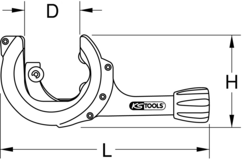 KS Tools Ratschen-Rohrabschneider Standard 7 L