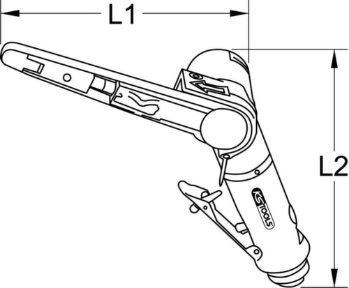 KS Tools Druckluft-Bandschleifer Standard 9 L