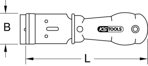 KS Tools Plakettenschaber Standard 9 L