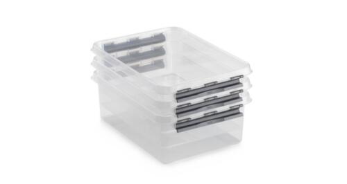 Raja Aufbewahrungsbox ECO, transparent, Inhalt 120 l, Deckel Milieu 3 L