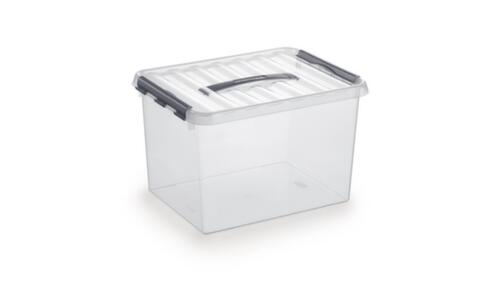 Raja Aufbewahrungsbox ECO, transparent, Inhalt 22 l, Deckel mit Griff