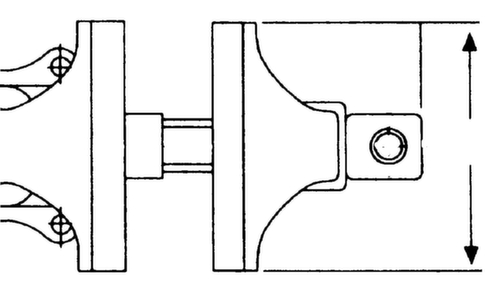 KRAFTWERK® Schraubstock Technische Zeichnung 1 L