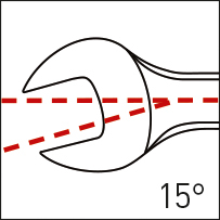 CLICKRAFT Gabelring-Ratschenschl. 41 mm Technische Zeichnung 1 L