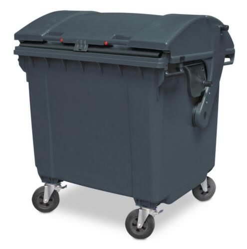 Müllcontainer mit Schiebedeckel, 1100 l, grau Standard 1 L