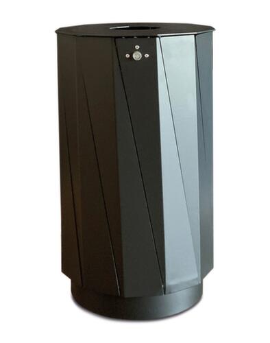 Abfallbehälter, 60 l, RAL7021 Schwarzgrau Standard 1 L