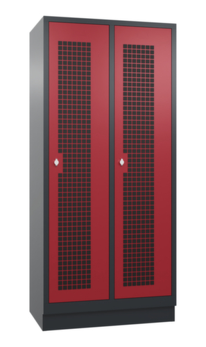 C+P Garderobenschrank Classic mit 2 Abteilen und Mitteltrennwand, Abteilbreite 400 mm