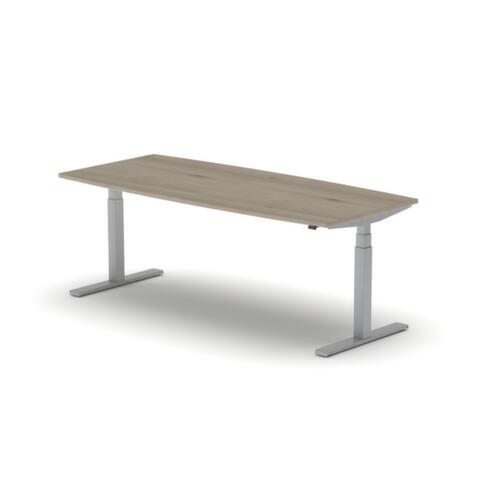 Nowy Styl Elektrisch höhenverstellbarer Konferenztisch eModel 2.0, Breite x Tiefe 2000 x 800 mm, Platte NL Natural Country Beech