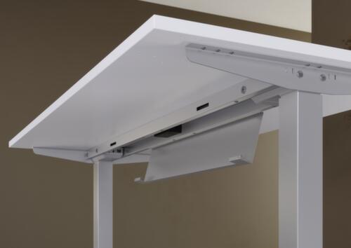 Elektrisch höhenverstellbarer Konferenztisch, Breite x Tiefe 2200 x 1030 mm, Platte weiß Detail 4 L