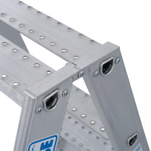 Krause Stufen-Doppelleiter STABILO® Professional, 2 x 3 Stufen mit R13-Belag Detail 1 L