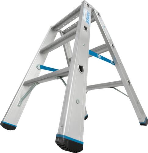 Krause Stufen-Doppelleiter STABILO® Professional, 2 x 3 Stufen mit R13-Belag Standard 3 L