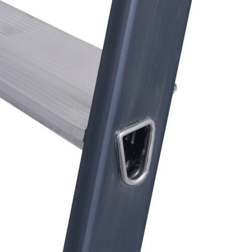 Krause Eloxierte Stufen-Doppelleiter MONTO® SePro D®, 2 x 3 rutschhemmend profilierte Stufen Detail 2 L
