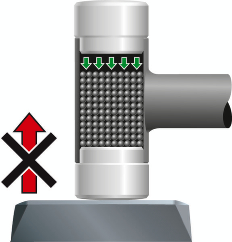 GEDORE 248 ST-60 Rückschlagfreier Schonhammer Ø 60 mm Technische Zeichnung 1 L