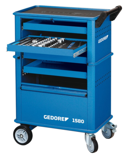 GEDORE 1580 Werkzeugwagen mit 4 Schubladen Standard 4 L