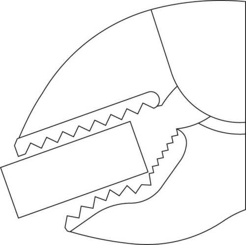 GEDORE 137 12 Gripzange 12" Technische Zeichnung 2 L