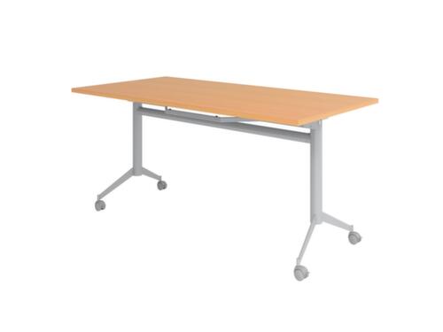 Fahrbarer Klapptisch, Höhe x Breite x Tiefe 750 x 1600 x 800 mm, Platte Buche Standard 2 L