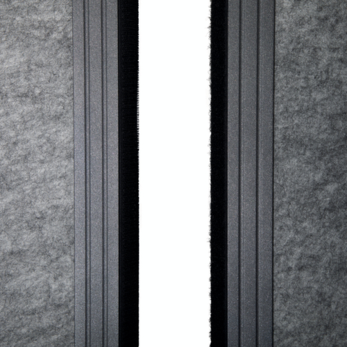 MAUL Stellwand-Tafel MAULconnecto, Höhe x Breite 1800 x 1000 mm, Wand dunkelgrau Detail 2 L