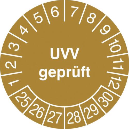 Prüfplakette mit Jahresfarbe Standard 1 L