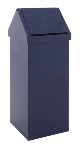 Abfallbehälter Carro Swing mit Schwingdeckel, 110 l, blau Standard 1 L