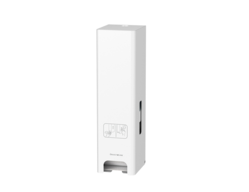 CWS Toilettenpapierspender ObjectLine für 3 Rollen, Edelstahl, RAL9003 Signalweiß Standard 1 L