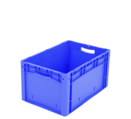 Euronorm-Stapelbehälter Ergonomic, blau, Inhalt 62 l