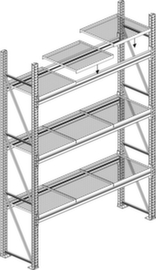 META Stahlpaneel- oder Gitterrostboden MULTIPAL für Palettenregal