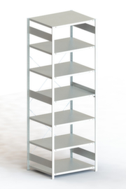 META System-Steckregal, Höhe x Breite x Tiefe 3000 x 1056 x 836 mm, 7 Böden