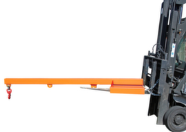 Bauer Starrer Lastarm, Traglast 2500 kg, RAL2000 Gelborange